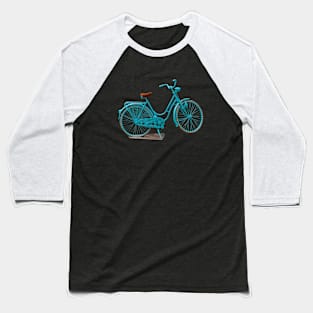 Blue Bicycle Baseball T-Shirt